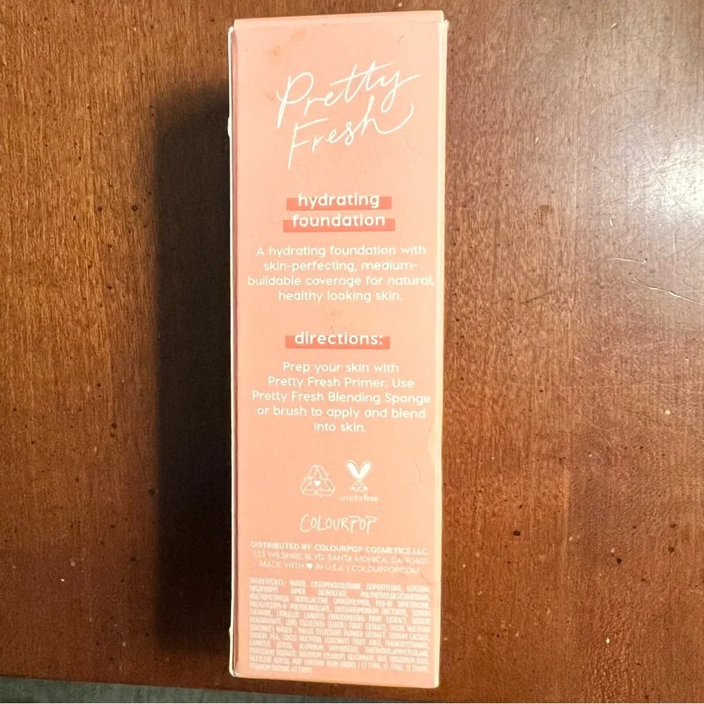 Colourpop‎ Pretty Fresh Hyaluronic Hydrating Foundation Medium Dark 130N